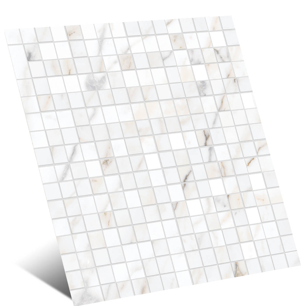 Allmarble Mosaïque Lux Blanc Doré 40x40 (Boîte 0.64m2)