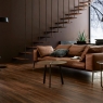 Interior con Pavimento Treverkchic Noce Italiano 20x120