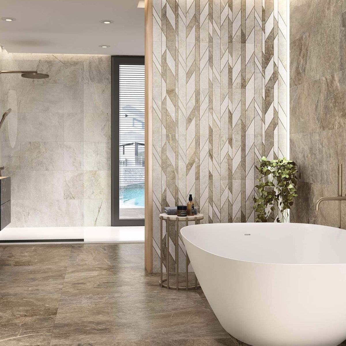 Baño con revestimiento Támesis 1220 Land 40x120