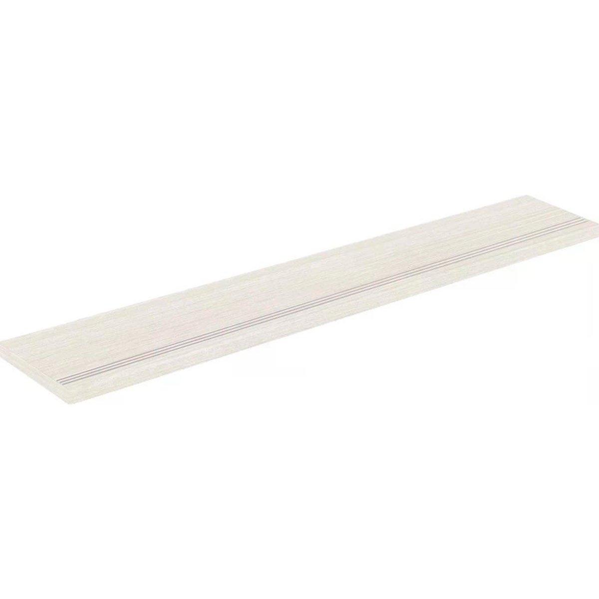 Tivoli 1828 White Angular Footprint Return Step 33x100 (Box 1 piece)
