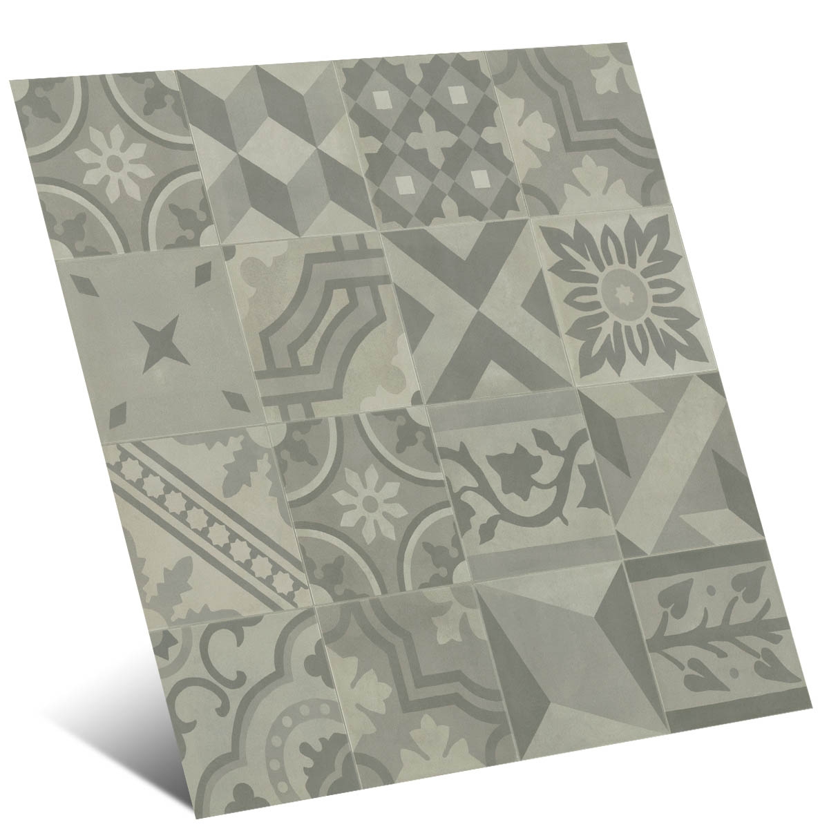 D_Segni Blend Grigio Decoro Mix Non-slip 20x20 (Box 0.96m2)