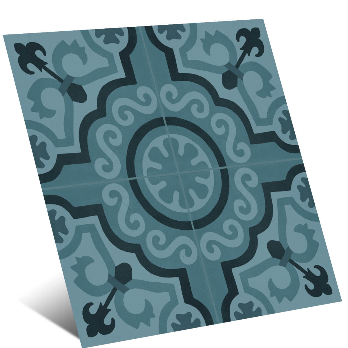 D_Segni Blend Azzurro Tappeto 2 Antiderrapante 20x20 (Box 0.96m2)