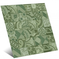 D_Segni Blend Green Decoro Mix Antidérapant 10x10 (Boîte 0.68m2)