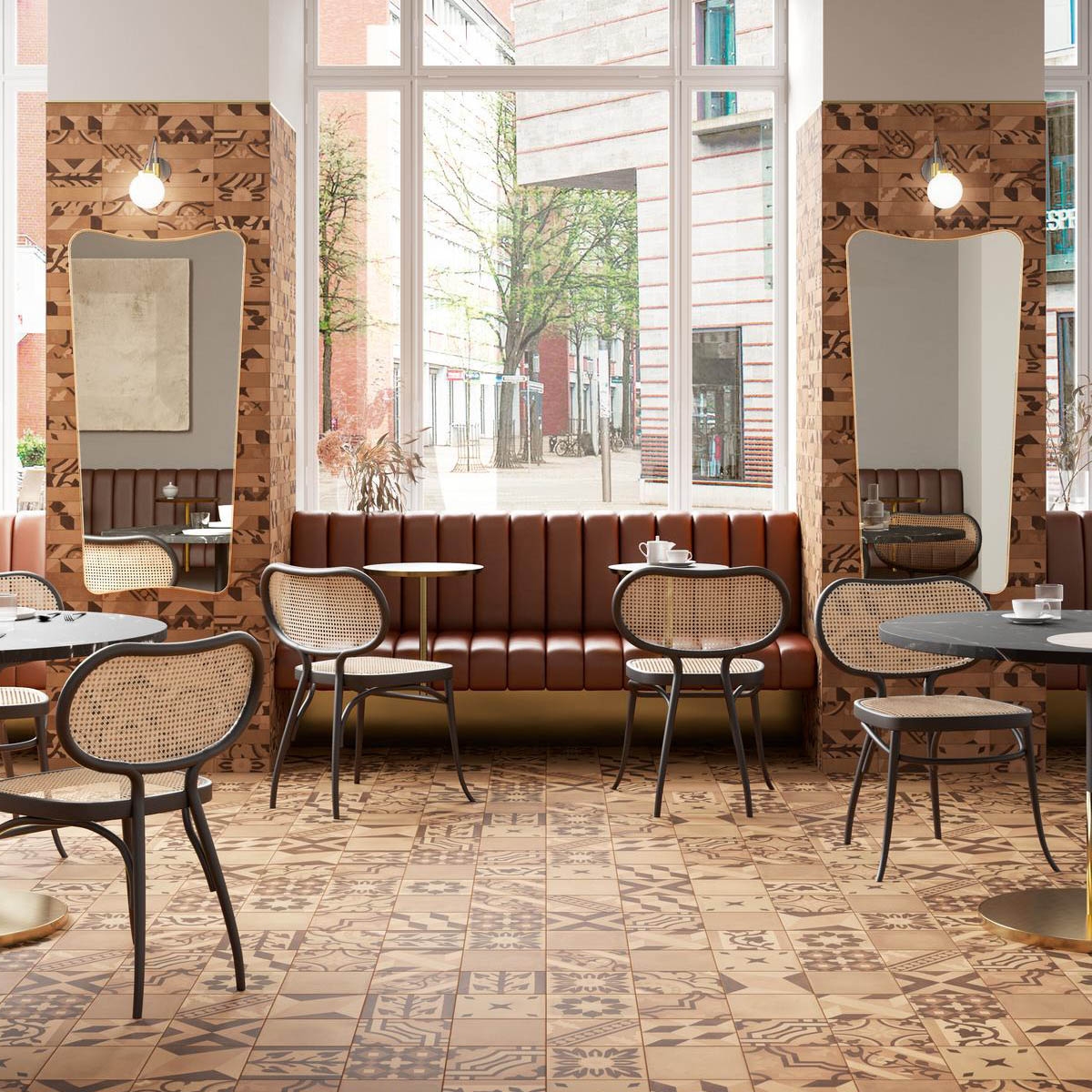 Restaurant avec D_Segni Blend Terra Chaussée antidérapante 20x20