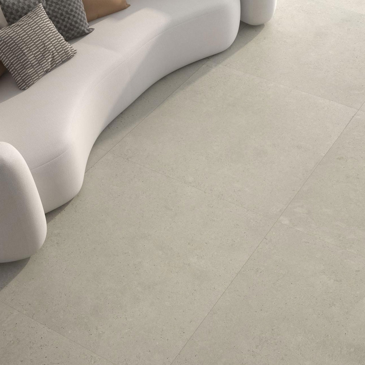 Innenraum mit Sospiro Gray Boden 120x120