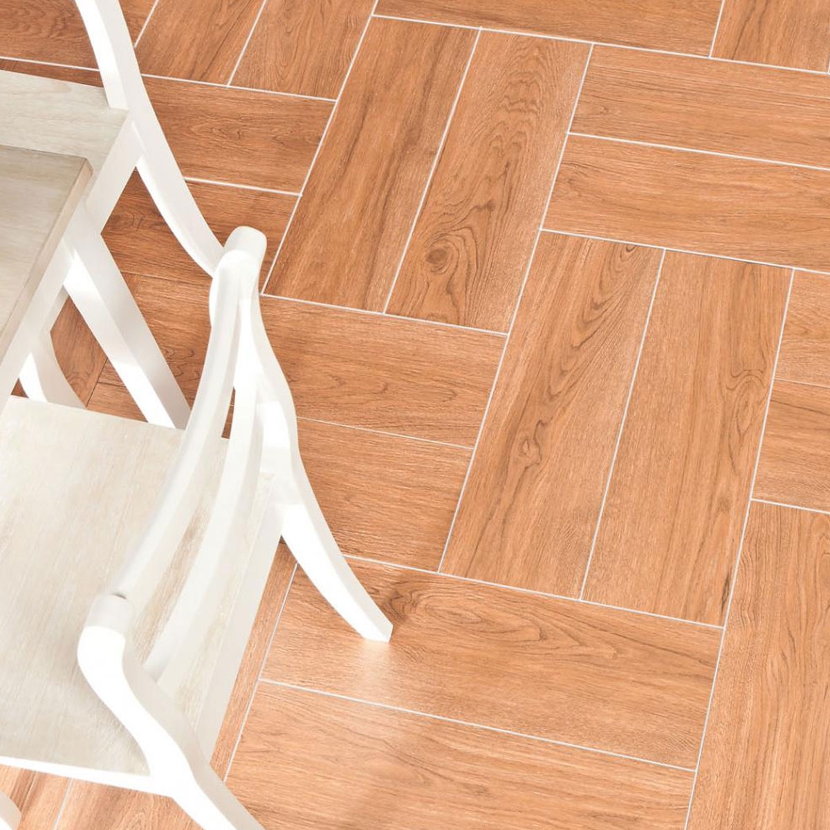 Interior com pavimento Fronda Cerezo 20x60