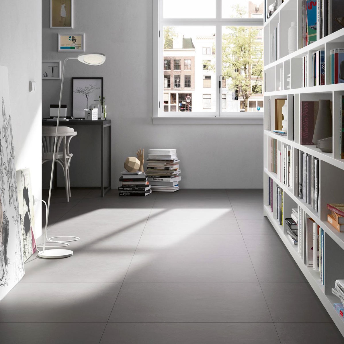 Interior with Block Black flooring 75x75 (Box 1.13m2)