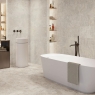 Salle de bain avec revêtement Rapolano 9546 Relief Grey 30x90