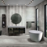 Salle de bain avec sol Sakai 1843 Silver 100x100