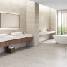 Baño con revestimiento Soap Stone Mosaic Beige 30x60