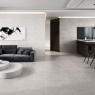 Interior com pavimento Soap Stone Grey 30x60