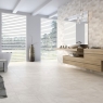 Baño con pavimento Valls White Antideslizante 30x60