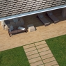 Exterior con pavimento Treverkhome20 Larice Antideslizante 40x120 20mm (Caja 0,48m2)