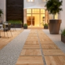 Exterior con pavimento Treverkhome20 Larice Antideslizante 60x60 20mm
