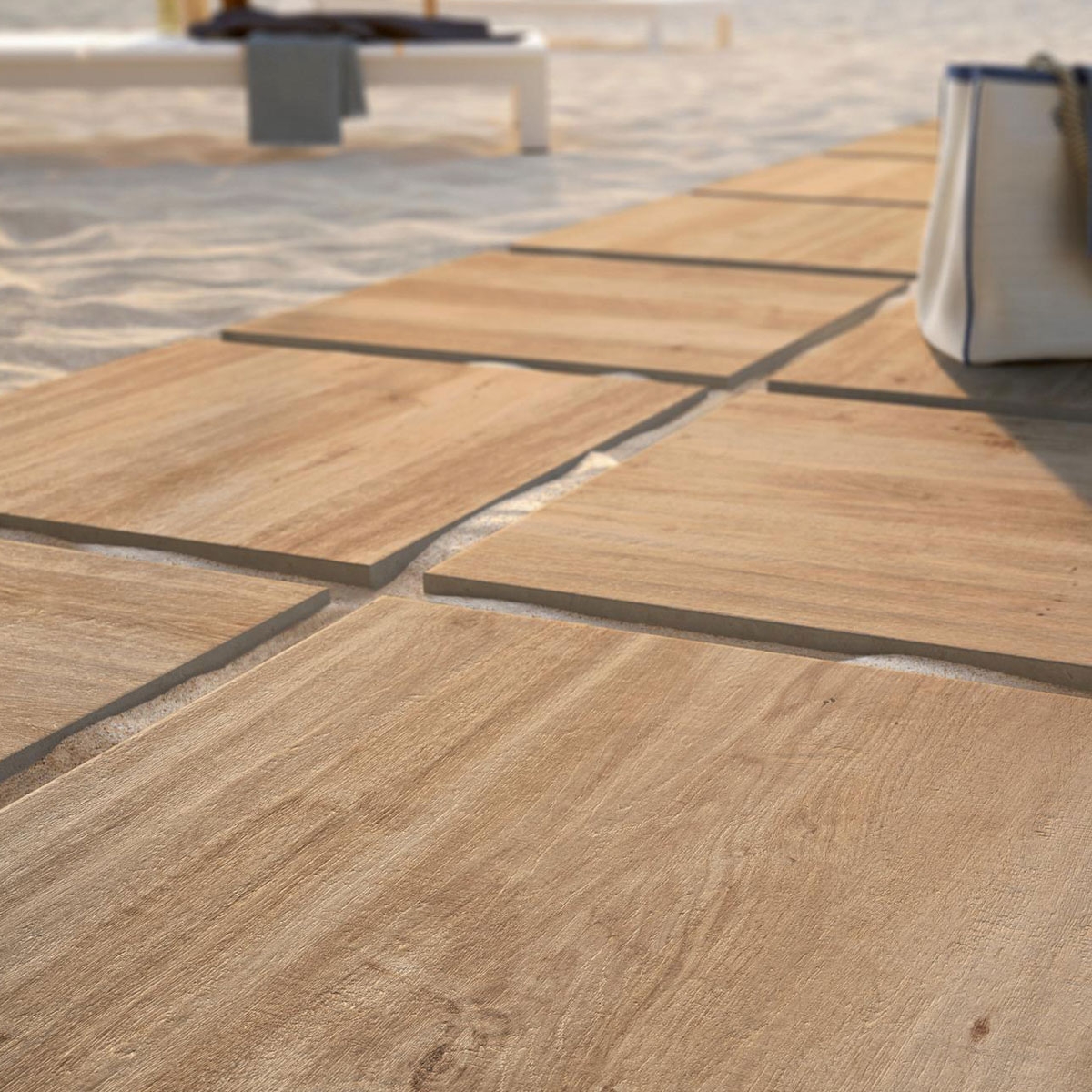 Extérieur avec Treverkhome20 Rovere Chaussée antidérapante 60x60 20mm (Boîte 0.72m2) 3