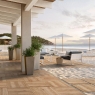 Exterior com pavimento antiderrapante Treverkhome20 Rovere 60x60 20mm (Box 0.72m2)