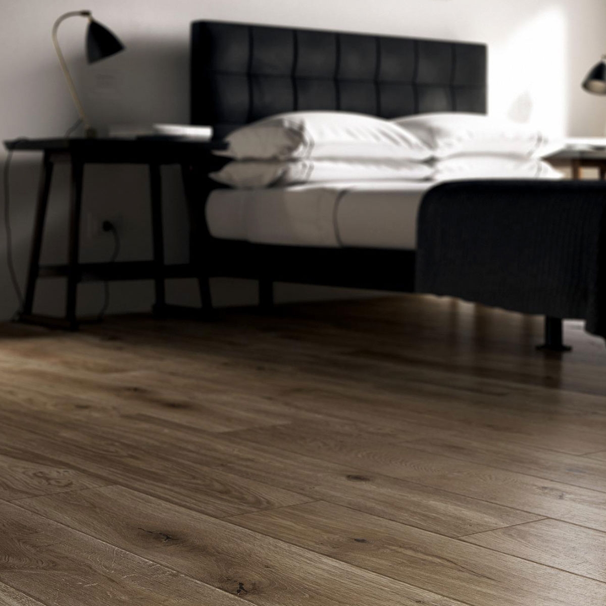Habitación con Pavimento Treverkever Musk 20x120 (Caja 0,96m2)