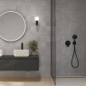 Salle de bain avec bardage Trames Gris 60x120