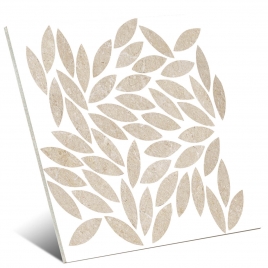 Mosaico Limestone Sand Foglie 34.2x38 (Caja 0.52m2)