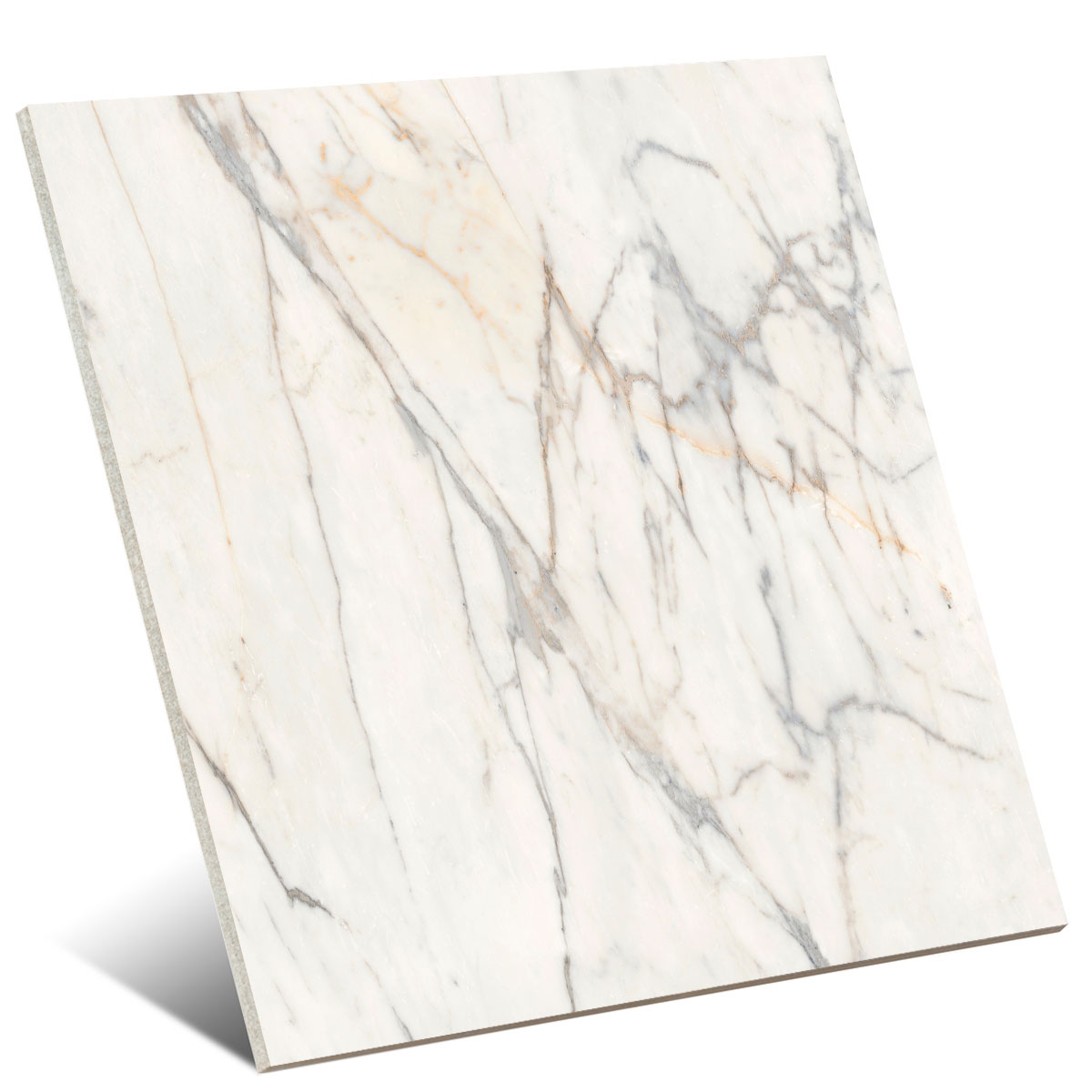 Grande Aspect Marbre Blanc Doré 120x120 (Boîte 2.88 m2)