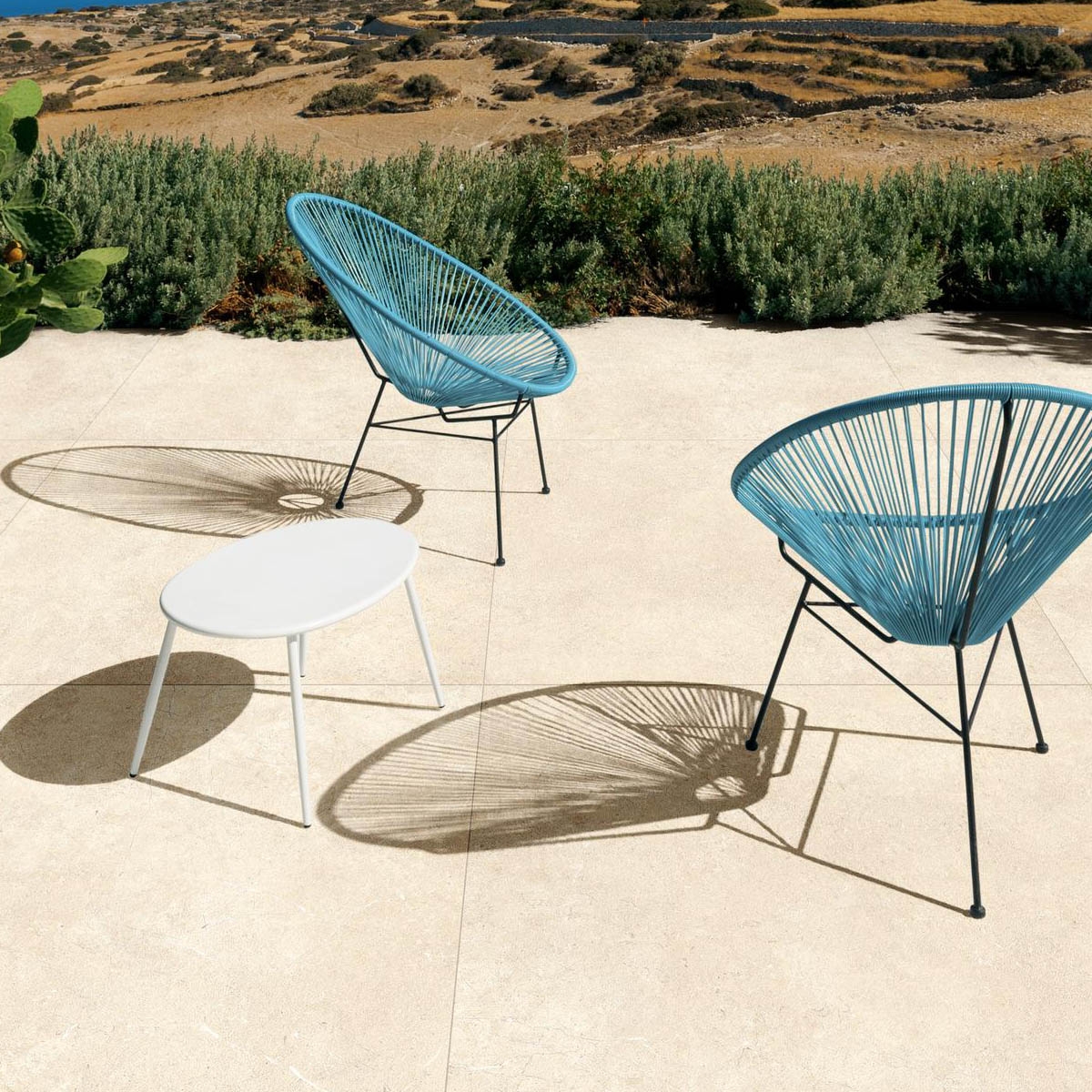 Exterior with Limestone20 Ivory Non-slip Pavement 120x120