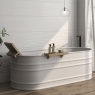 Baño con revestimiento Tanum Thule White 30x90