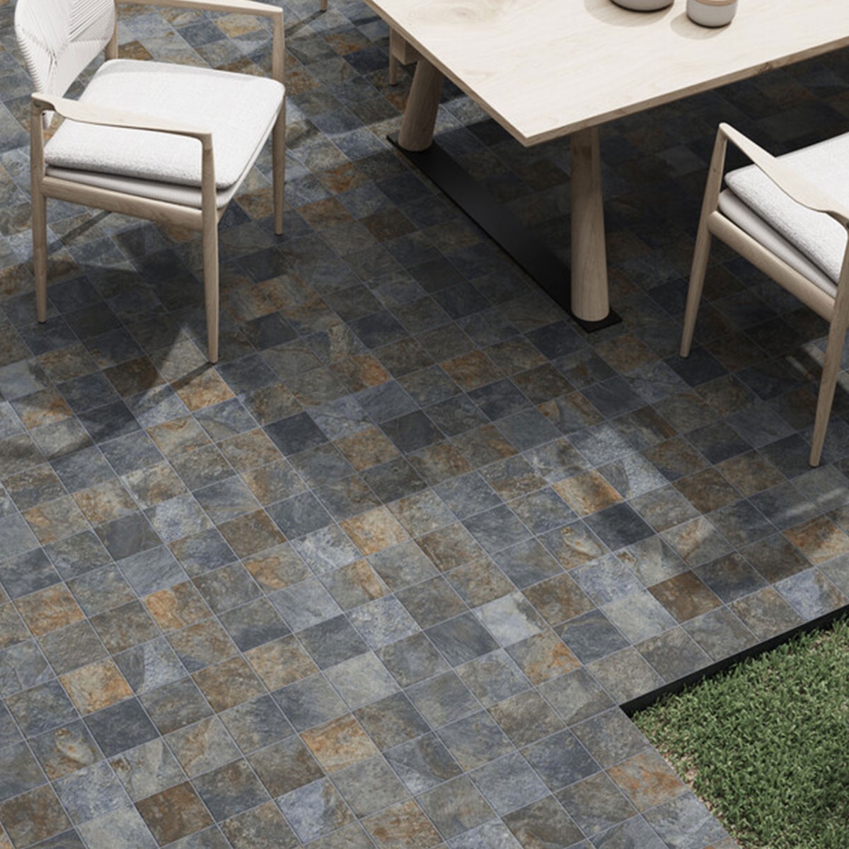 Exterior com pavimento Pyrenees Rust 60x60