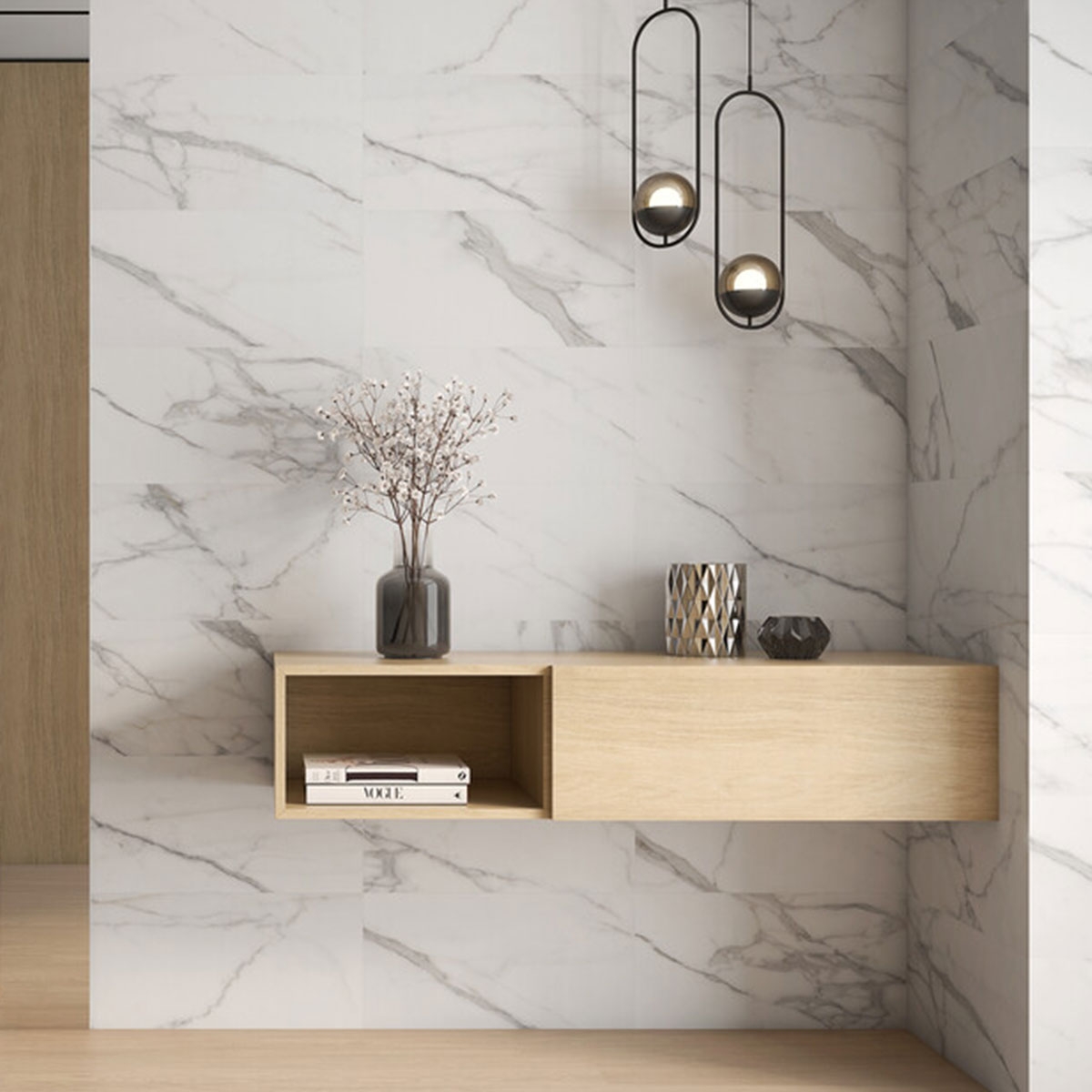 Interior with Olimpia Natural 30x60 coating