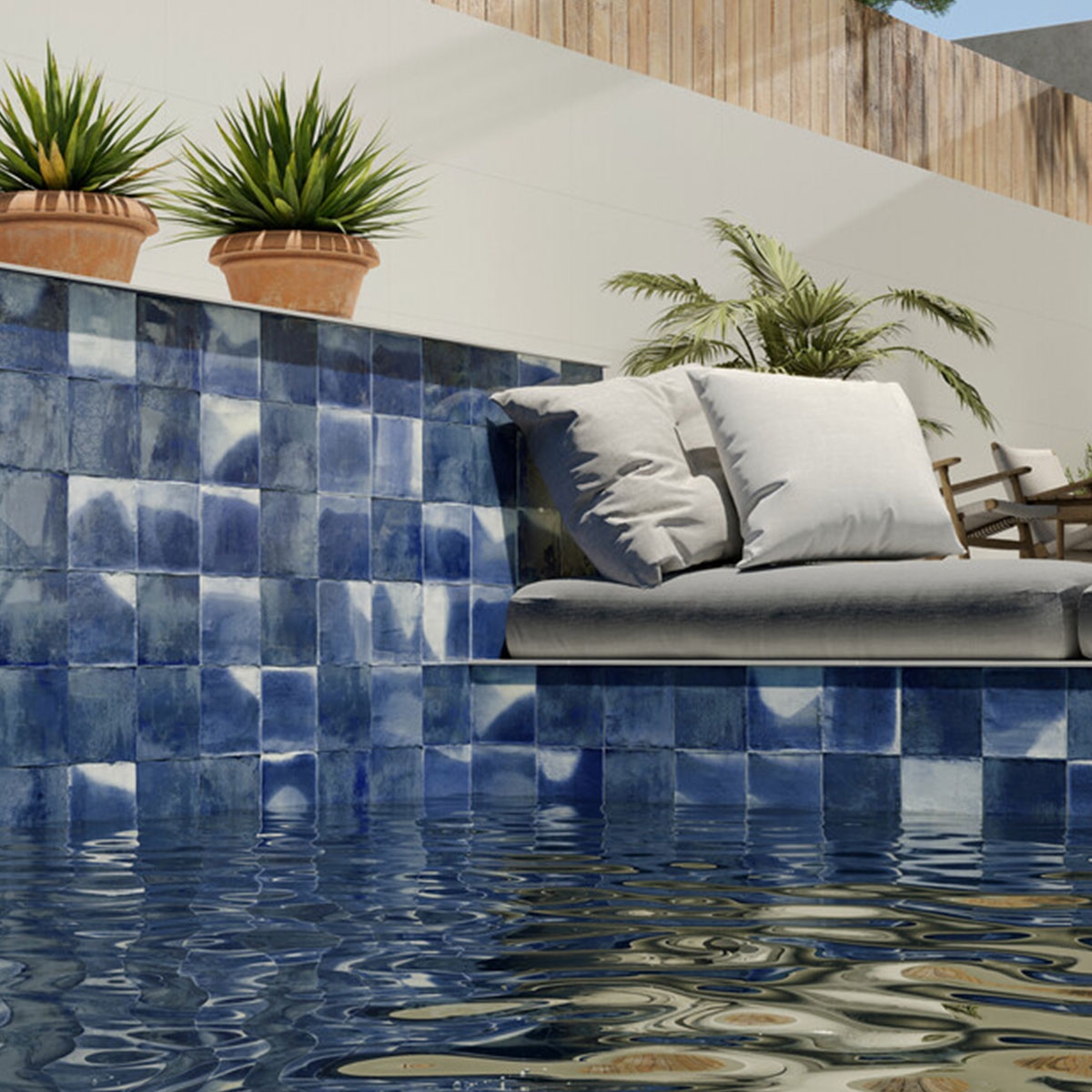 Exterior com revestimento Ocean Blue 15x15