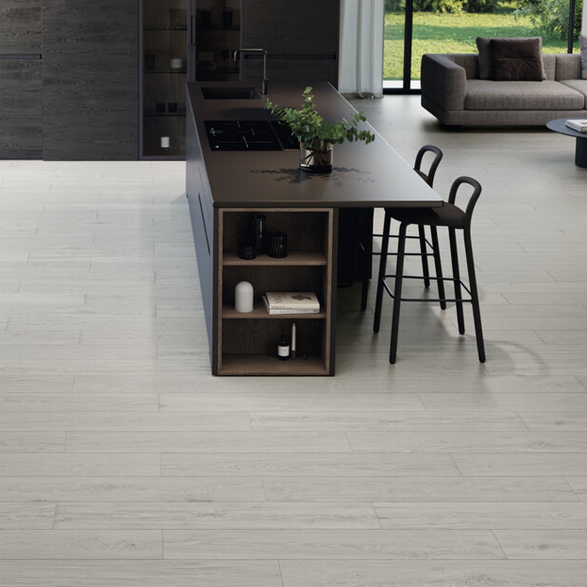 Interior with Noura Gray flooring 20x120