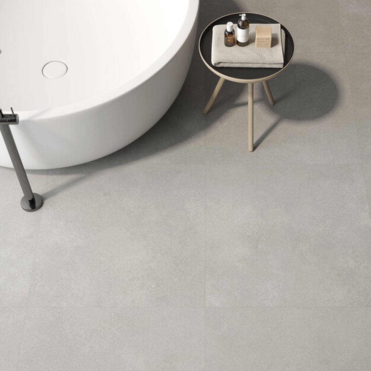 Casa de banho com Porteiro Pavimento escuro 75x75