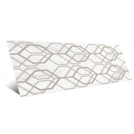 Marbleplay Decoro Net Blanc 30x90 (Boîte 0.54m2)