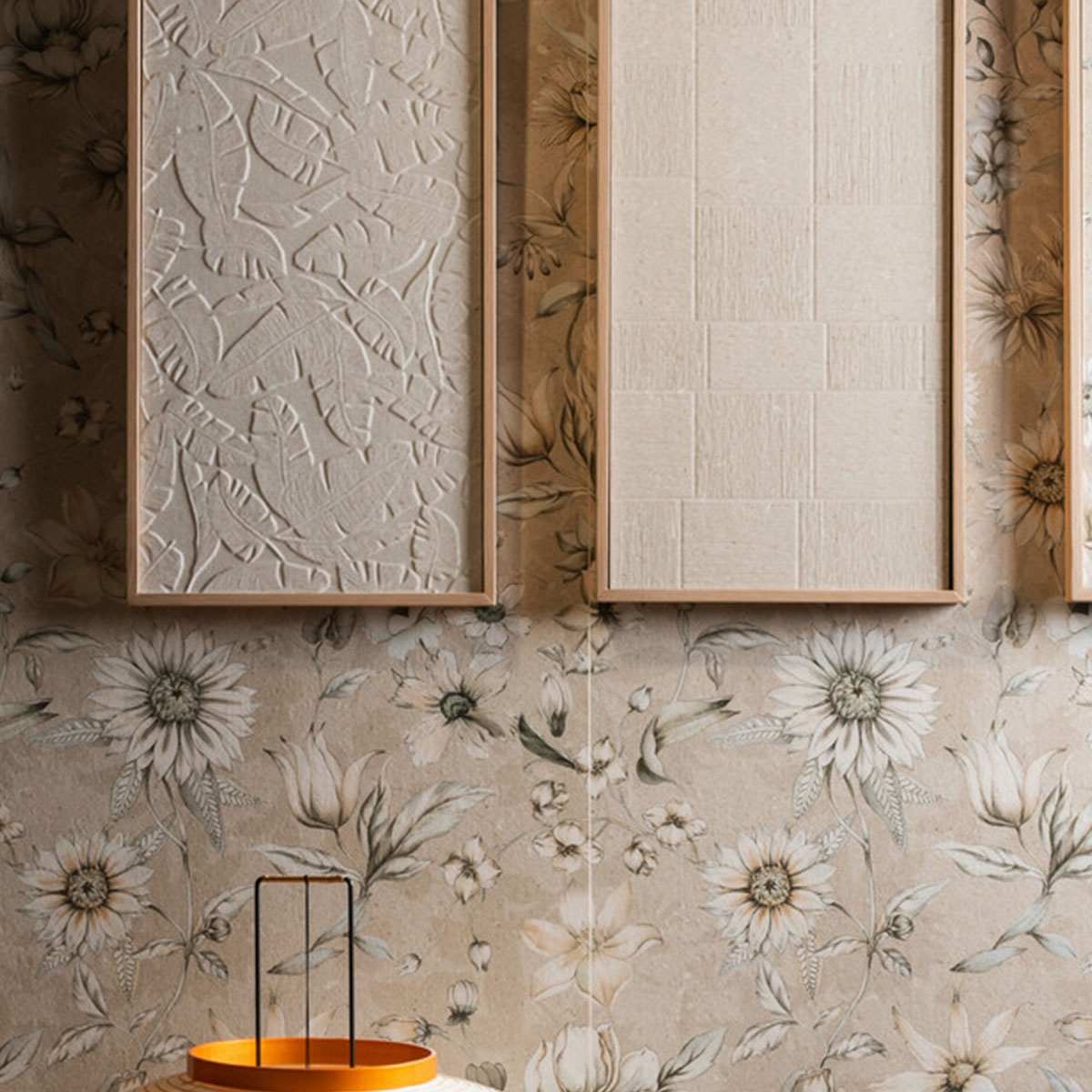 Interior com revestimento Kenzo Spring Ivory 60x120 (Box 2.16m2)