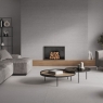 Interior con pavimento Atenea Pearl 120x120
