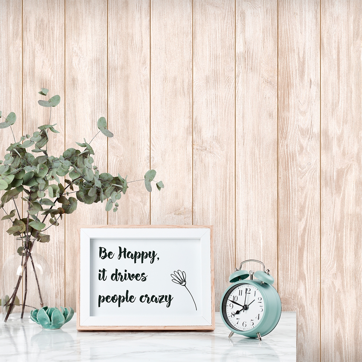 Fertiggestellt mit Vilo Coffee Wood Motiv 265x25 (Box 2,65m²)