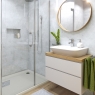 Baño con Vilo Motivo Concrete Gris 265x25 (Caja 2.65m2)