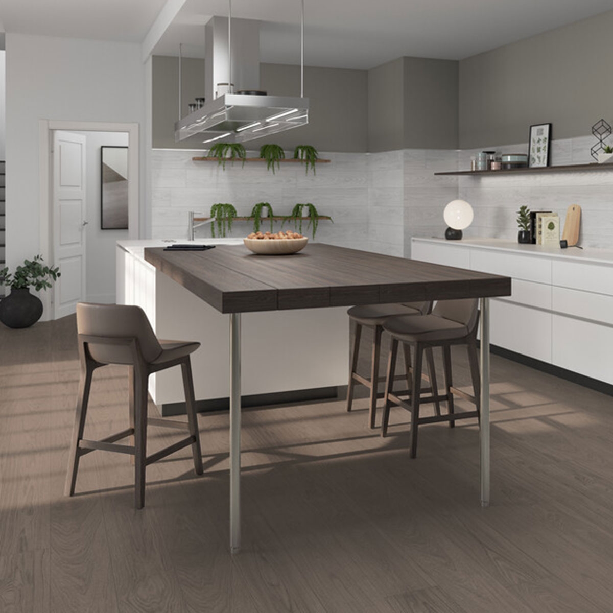 Intérieur avec revêtement de sol Nomad Brown 20x120