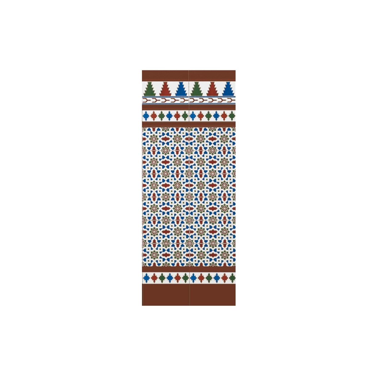 Revestimiento con zócalos sevillanos Mainzu - Cenefa Alhambra 14x28 (caja 1 m2)