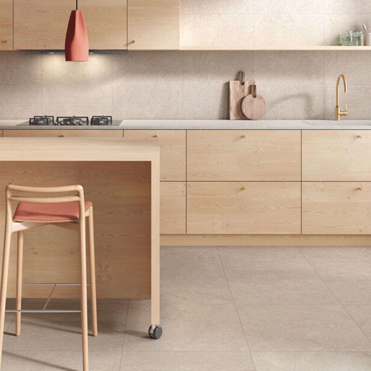 Interior com estofos Evelyn Roll Ivory 30x60