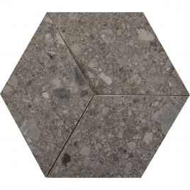 Foto de Mystone Ceppo Di Gre Anthracite Mosaico 3D 29x33.5 (Caja 0,21 m2)