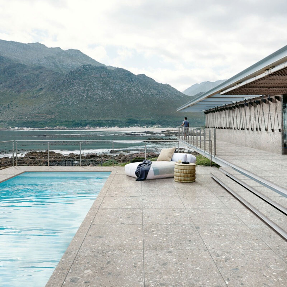 Exterior with Mystone Ceppo Di Gre20 Grey Non-slip 80x80 flooring