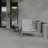 Exterior con pavimento y revestimiento Aiden Grey 30x60