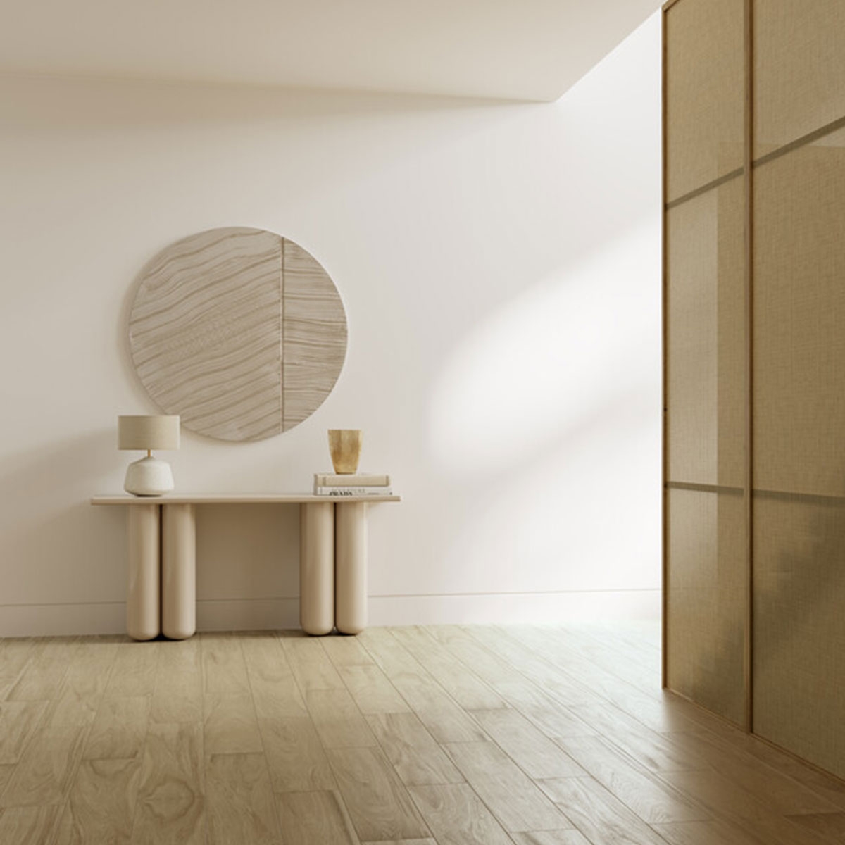 Interior con pavimento Aland Natural 20x120