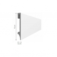 Sparkling Skirting 100 White 240x10 (Prix par pièce)