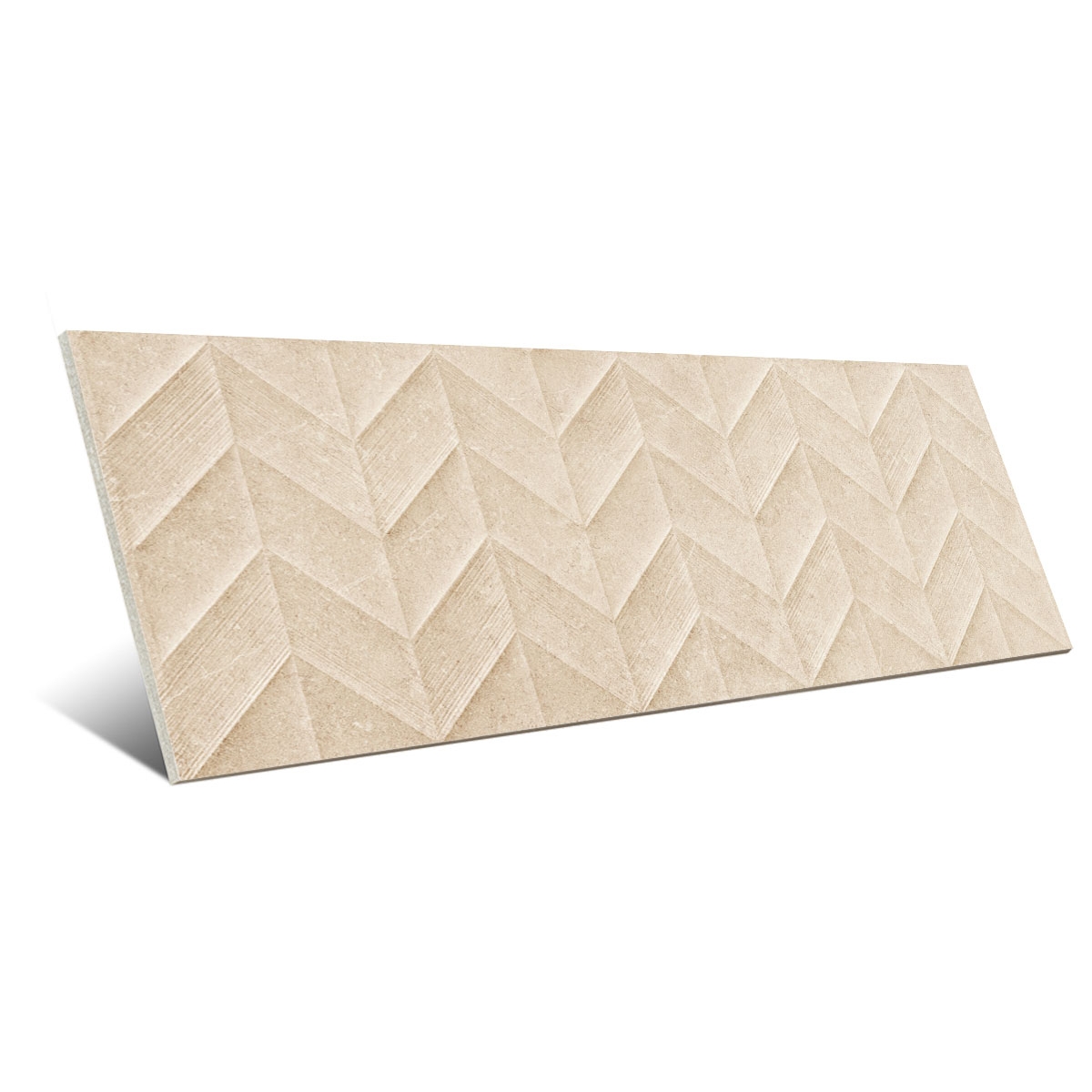 Dover Beige Struttura 3D Spike 30x90 cm (Caixa 1,40 m2)