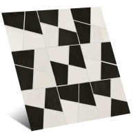 Mosaico Zellige Gesso/Carbone 30x30 (Caixa 0,36m2)