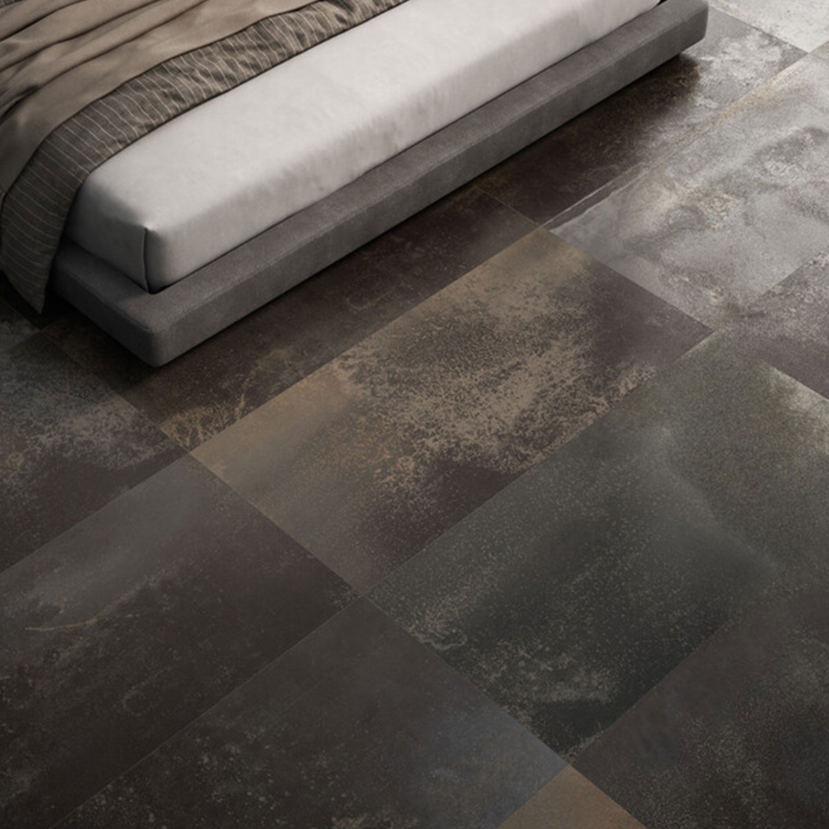 Interior con pavimento Aveyron Sombre 60x120 (Caja 1.44m2)