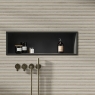 Baño con revestimiento Bari Slat Grey 60x120