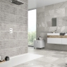 Baño con revestimiento Black Peak Craft White