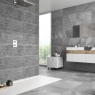 Baño con revestimiento Black Peak Craft Grey 30x60